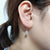 925 Sterling Silver Hypoallergenic Square Zircon Hoop Earrings