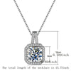 Luxury Female Crystal White Zircon Stone Topaz Necklace