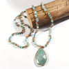 Boho Style Water Drop Pendant Necklace