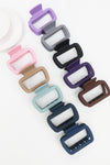Medium Size Matte Rectangle Hair Claws