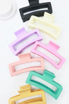 Extra Large Matte Rectangle Hair Claws
