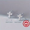 Tiny Cross Shaped 925 Sterling Silver Hypoallergenic Stud Earrings