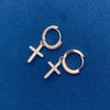 Elegant Criss Cross Charm Earrings