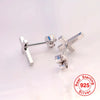 Elegant Hypoallergenic Sterling Silver Cross Stud Earrings