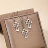 3 pcs Hollow Cross Pendant Alloy Jewelry Set