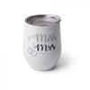 Blank 12oz Customizable White Stemless Wine Glass with Lid for Sublimation and Heat Transfer
